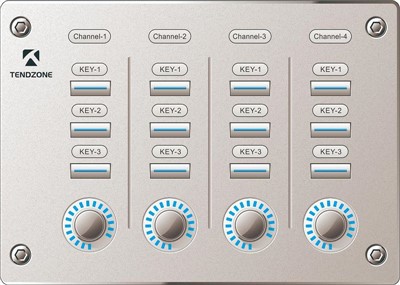 Panou de control cu ​​butoane și butoane